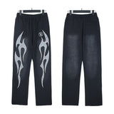 Hellstar JacketsHellstar Hoodie & Pants Wash Old Vintage Men's and Women's Loose Casual Sweater Sweatpants