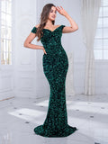 Women Party Dress Sequined Gold Dress for Banquet (Ss0416)