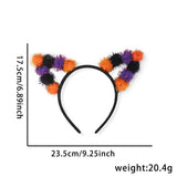 Halloween headband Halloween Cat Ear & Pumpkin Headband – Ghost & Rose Party Hair Accessory
