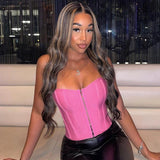 Women Tops  Fashion Sexy Cool Vest (HZL0412)