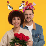 Themed Party Supplies Valentine's Day Heart Headband – Wedding, Bachelorette Party & Photo Prop