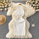 Women Dresses Temperament Leisure Knitted Dress