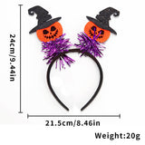Halloween headband Halloween Party Headband – 3D Witch Hat & Spider Design