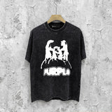 Purple Brand Distressed T Shirts Short Sleeve