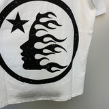 Hellstar T Shirt Vintage Old Loose Casual Short Sleeve T-Shirt