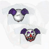 Street Unisex T-shirt Anime Clown Pattern Street Tee