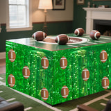 Themed Party Supplies American Football Fringe Table Skirt – Kids Birthday Party Table Decoration