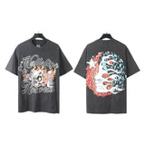 Hellstar T Shirt Washing Water Black Series Printed Short Sleeve T-Shirt
