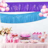 Themed Party Supplies 30×300cm Neon Fringe Banner – Macaron Color Tinsel Curtain PET Garland for Kids Birthday Party