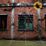 Halloween flag hanging ornaments Halloween Decoration – Black Spider Web Triangle Banner