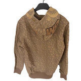 Bathing ape hoode bape sequin printed letters