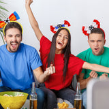 Themed Party Supplies World Cup Themed Headband – National Flag Bowknot Fan Accessory
