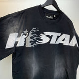 Hellstar T Shirt Vintage Old Loose Casual Short Sleeve T-Shirt