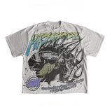 Street Unisex T-shirt Y2K Style Hip Hop Punk Cotton Loose Tee