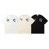 Rhude T Shir Sunset Snow Mountain Print Short Sleeve T-Shirt