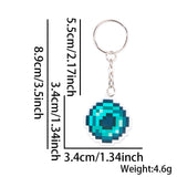 Themed Party Supplies Minecraft Keychain – Pixel Game Theme Party Decoration Acrylic Weapon & Diamond Backpack Charm