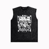 Purple Brand Distressed Tank T Shirts Distressed Sleeveless T-shirt Vest