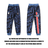 Bathing Ape Pants Autumn Camouflage Blue Casual Pants