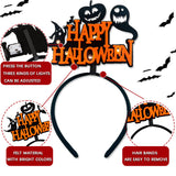 Halloween headband Halloween Light-Up Headband – Glowing Ghost & Bat Party Accessory