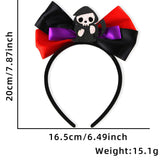 Halloween headband Halloween headgear black orange purple bow headband