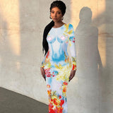 Women Dresses Walk You into a Fairytale Farm with a Flower Print Dress
