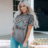 Mother Day Fashion Short-Sleeved Pullover T-shirt for Women