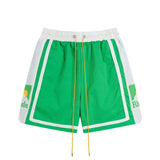 Rhude Shorts Sunset Theme Casual Color Matching Shorts Beach Shorts