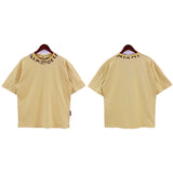 Palm Angels T Shirts Collar Letter Print Short Sleeve T-Shirt