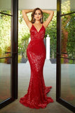 Women Party Dress Sequined Temperament Banquet Evening Gown (Ss0416)