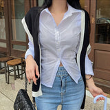 Women Sun Protection Shirt Elegant Slim Shirt
