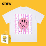 Drew T Shirts Drew Short Sleeve Letter Smiley Face Short
