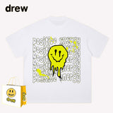 Drew T Shirts Short-Sleeved Clothes T-shirt Smiley Face Graffiti