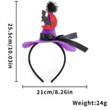 Halloween headband Halloween Party Headband – 3D Witch Hat & Spider Design