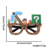 Themed Party Supplies Pixel Game Themed Headbands & Glasses – Children's Birthday Party Decorations