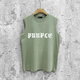 Purple Brand Tank T Shirts Sleeveless T-shirt Vest