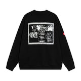 C.e sweatshirt creative pattern patch round neck pullover for men and women