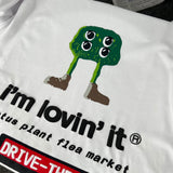 Men T-shirts CPFM.XYZ X McDonalds X Cacus Jack Green Vegetable Short Sleeve T-Shirt