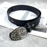 Chh Chrome Heart Belt PU Rivet Vintage Belt