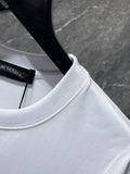 Chh Chrome Hearts T Shirts Embroidered Sanskrit Alphabet Cross Sports Loose Short Sleeve T-Shirt