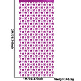 Themed Party Supplies Bow Theme Tinsel Curtain – Pink Ribbon Party Backdrop Decoration