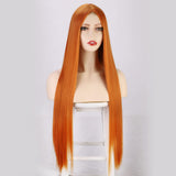 Women's Wigs Long Straight Hair Small Lace Wig Lace Chemical Fiber Lace Headgear Lace Wigs