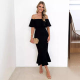 Women Dresses Elegant Fashion Casual Dress (HMR0410)