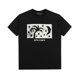 Palm Angels T Shirts Star Moon Print Short Sleeve T-Shirt