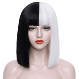 Women's Wigs Heat-Resistant Straight Bob Wig (12inch) - Colorful Festival Wig
