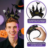 Halloween headband Halloween Cat Ear & Pumpkin Headband – Ghost & Rose Party Hair Accessory