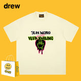 Drew T Shirts Funny Smiling Face Short Sleeve Printed T-shirt