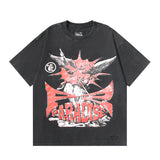 Hellstar T Shirt Washing Water Black Series Printed Short Sleeve T-Shirt