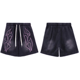 Hellstar Shorts Summer Leisure Sports Wash Split Shorts