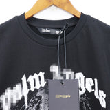 Palm Angels T Shirts Smoke Skull Angel Print Short Sleeve T-Shirt
