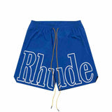 Rhude Shorts Casual Elastic Sports Shorts Beach Pants